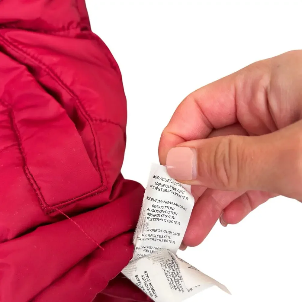 Lucky Brand Red Gray Winter Jacket Sz 6 Boys